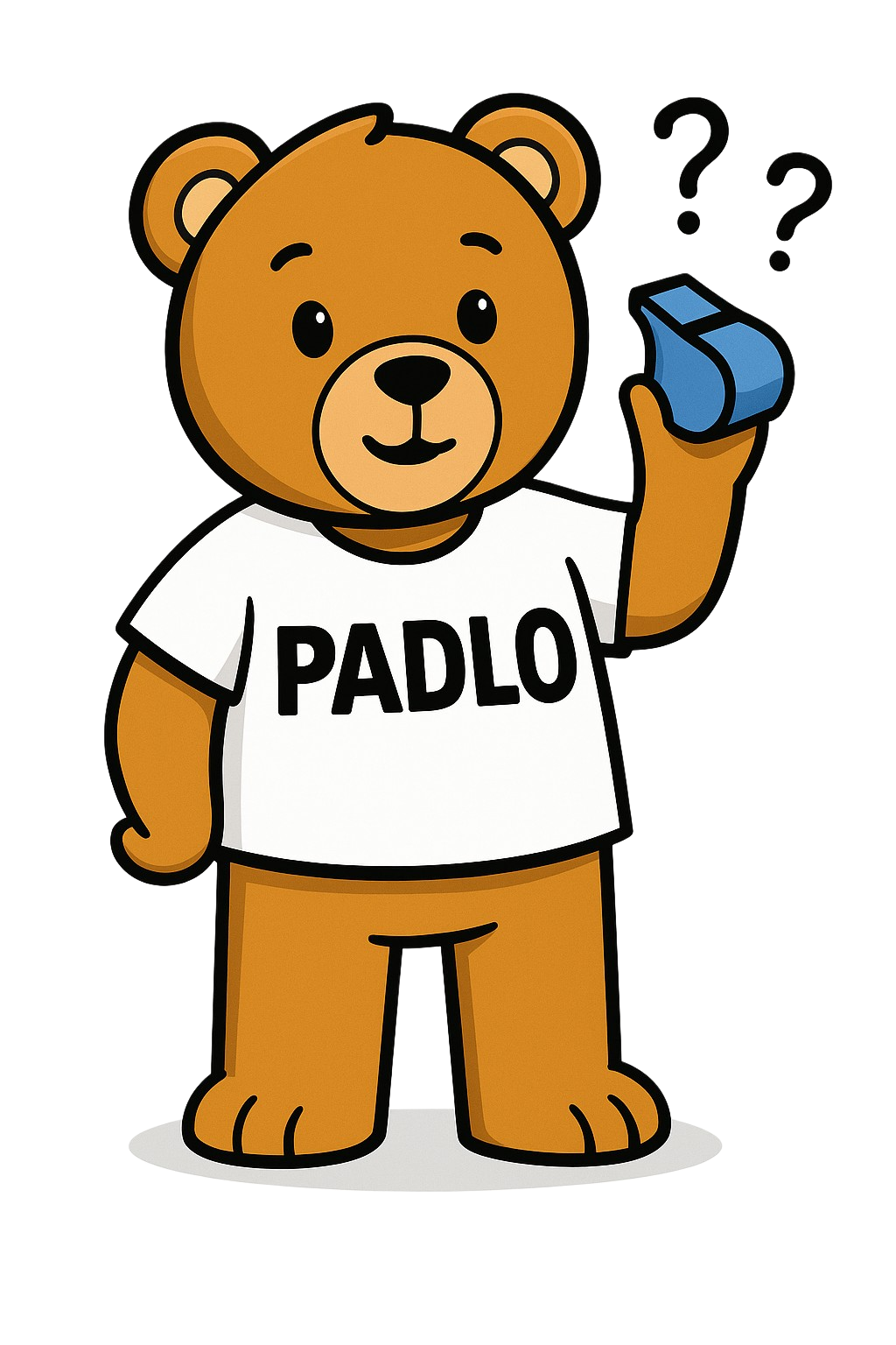 Padlo Mascot Whistling